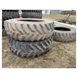 3-Goodyear 20.8R42 Tractor Tires w/Tubes