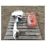 Johnson 4.0 Boat Motor w/3 Gal Boat Fuel Tank