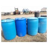 4-55 Gal. Poly Barrels