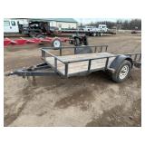 Single Axle Trailer 5x10ft. Removable Sides,