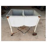 Vintage Double Tub Sink 33x20.5x32