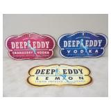 3-18x9.75in. Austin's Original Vodka Tin Signs