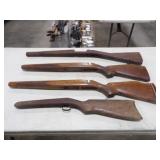 4 Wood Gun Stocks, See Description