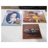 Village Firehouse Tin Sing 17.25x12.5in, &