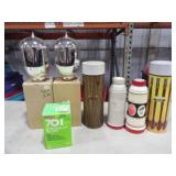 2-12in. Tall Thermos Bottles, &