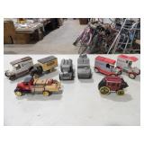 8 Metal Die Cast Coin Banks