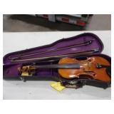 1 Violin, 2 Bows w/Case