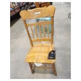 Ashley Oak Chair (Seat has Crack)