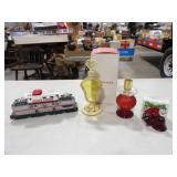 3-Avon Colognes, 1-Avon Porcelain Train