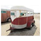 2 Horse Stidham Single Axle Trailer, No Rear Doors