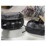 2-Harley Davidson Leather Studded Saddle Bags
