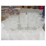 9 Large & 6 Medium Crystal? Goblets
