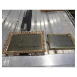 2 Mirrored Trays, 1-15inWx10inT & 10inWx7.25inT