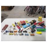 Assorted Toy Cars, Trains, Planes, Misc. Parts