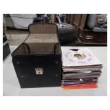 Approx. 75 sz.45 Records w/Hard Case