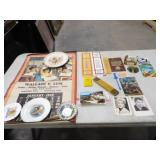 1940 Calendar, TRF Souvenir Plate, Post Cards,