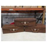 Approx. 72 8-Track Tapes in 3 Hard Cases &