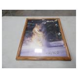Gray Wolf Print 21.5x17w