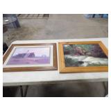 24x18 Framed Print & 24x20 Rushing River Print