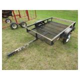 Carry-on 49x72in. 9in. Sides Single Axle Tilt Bed