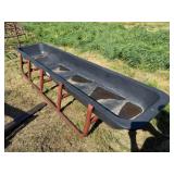 10ft. Feed Bunk, Crack in Poly on one Side