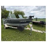 1994 Lund Tyee 1850 Alum Boat, Evinrude E-Tec 150