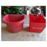 5 Gal. Hanging Feed Pail & Dura Built Hanging Pail