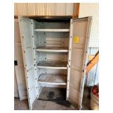 30x19.5x72 Sun Cast Double Door Poly Cabinet