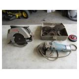 Sears 7in. Circular Saw & Makita Disc Grinder w/
