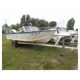 1976 Starcraft 16ft Boat w/Single Axle Trailer,