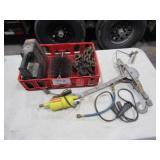 Come-A-Long, 8ft Log Chain, 12v Air Compressor,