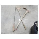 1-Axe, 1-Axe/Scoop, 1-Lg. Screwdriver