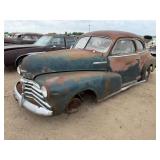 1948 Chevy Fleetmaster, 2dr, Straight 6 Cyl, 3sp.