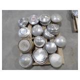 40-Hub Caps, Mix of Dome & Reg.
