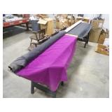 Upholstery Material Purple&Black Naugahyde,2 Rolls