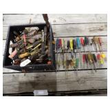 Milk Crate Full of Screwdrivers