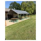 Camp Outdoor White Tent w/Sides