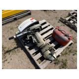 Johnson 25HP Outboard w/OMC 5 Gal. Can,Elec. Start