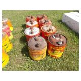 8-Co-op 5 Gal. Metal Cans