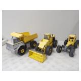 Tonka Road Grader, Tonk Front End Loader, &