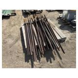 Approx. 23 Fence Posts, 66in. Long (Brown)