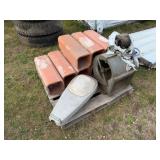 8-Chimney Inserts, 2ftLx8inx8in, Yard Pole Light,&