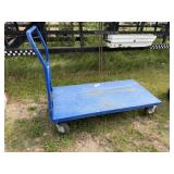 National Cart Co. 4 Wheel Rolling Cart (Blue)