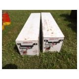 2-Weatherguard Pack Rat Tool Boxes,4ft.x10.5Lx12.5