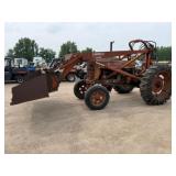 1940 IH M Wide Front, Power Steering, w/Farmhand