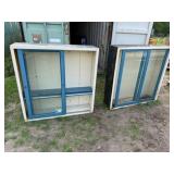 2-47inWx48inHx12inD Metal Cabinet w/