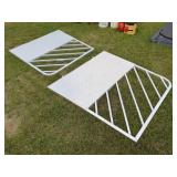 2-Alum Front Snowmobile Ramps/Gaurds For Trailer