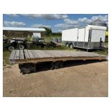 Wood Dock w/2 Tie Spots, 16ft Long x 62in Wide