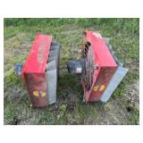 2 Midstate 22inx22in Barn Fans, 1/4hp