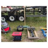 Craftsman Worklight, Wood Dolly, 2 Brooms, &